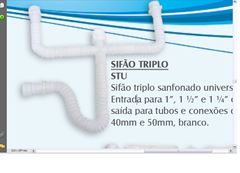 SIFAO FLEX BRANCO TRIPLO 40X50 - ASTRA