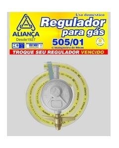 REGISTRO P/GAS C/MANGUEIRA 80CM 505/1 BT - ALIANCA