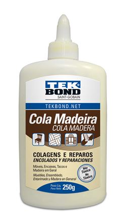 COLA P/MADEIRA 250G - TEKBOND