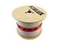 CABO COAXIAL RG 6 95% 300M BRANCO - FOXLUX