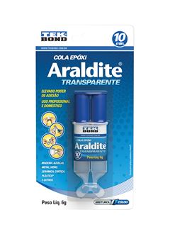 ADESIVO EPOXI 6G ARALDITE TRANSPARENTE BLISTER - TEKBOND