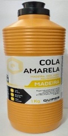 COLA P/MADEIRA 1KG PVA AMARELO - QUIMEB