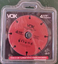 DISCO DE SERRA MADEIRA 110X20MM TUNGST - VOX