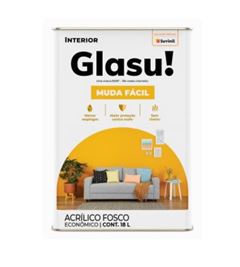 TINTA ACRILICA FOSCO MUDA FACIL 18L BRANCO GELO LATA -  GLASU