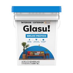 TINTA ACRILICA SEMI BRILHO AMENDOA FRESCA 18L BALDE GLASU - GLASU