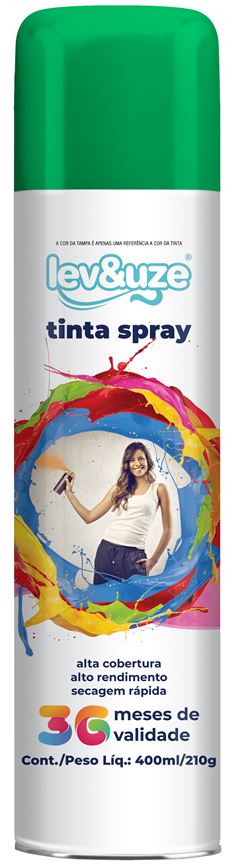 TINTA SPRAY USO GERAL 400ML VERDE CLARO - LEVEUZE