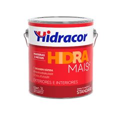 TINTA ACRILICA FOSCO BRANCO NEVE 3L HIDRAMAIS -  HIDRACOR