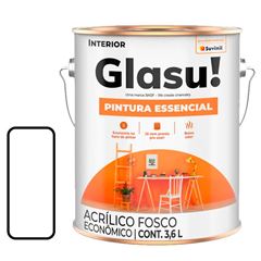 TINTA ACRILICA FOSCO NEVE 3,6L PINTURA ESSENCIAL BALDE - GLASU