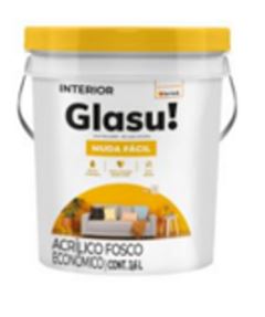 TINTA ACRILICA FOSCO MUDA FACIL 3,6L BRANCO NEVE BALDE - GLASU