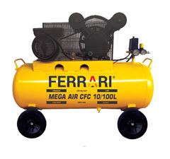 COMPRESSOR AR PORTATIL CFC 10/100L 127V 2HP MEGA AIR- FERRARI