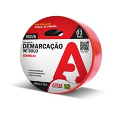 FITA DEMARCACAO VERMELHA 50MMX15M - ADERE