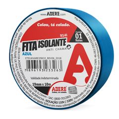 FITA ISOLANTE 19MMX5M AZUL - ADERE