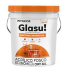 TINTA ACRILICA FOSCO PALHA 3,6L PINTURA ESSENCIAL BALDE - GLASU