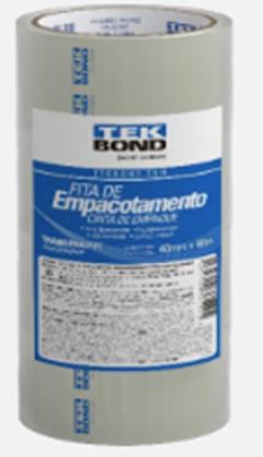 FITA ADESIVA EMPACOTAMENTO 48MMX40M TRANSPARENTE - TEK BOND