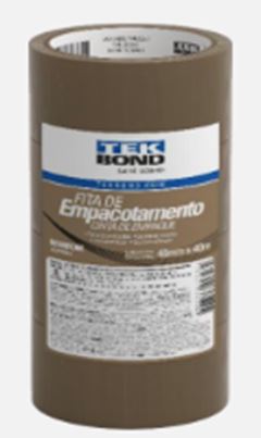 FITA ADESIVA EMPACOTAMENTO 48MMX40M MARROM - TEK BOND