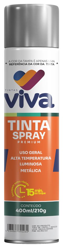 TINTA SPRAY USO GERAL 400ML AZUL CLARO - VIVA