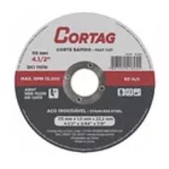 DISCO CORTE INOX 115X1,X22,2MM - CORTAG