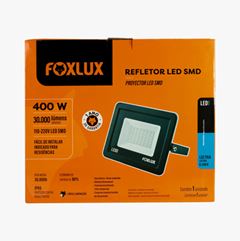 REFLETOR LED 400W 6500K PRETO BIVOLT - FOXLUX