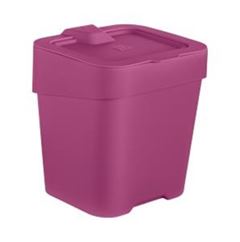 LIXEIRA PIA PLASTICO 2,5L MAGENTA