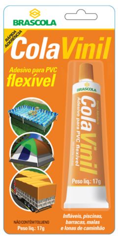 ADESIVO VINILICO 17G PVC BLISTER - BRASCOLA