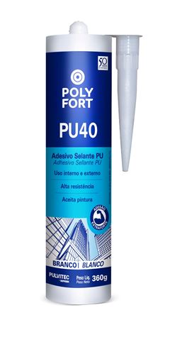 SELANTE PU40 360G BRANCO (POLY FORT)- PULVITEC