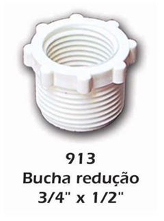 BUCHA REDUCAO ROSCAVEL 3/4”X1/2” BRANCO - GRAP